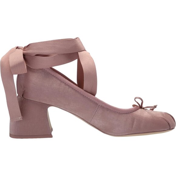 Circus by Sam Edelman Womens Blush French Macaroon Fabric Block Heel Della Pump - Picture 6 of 7